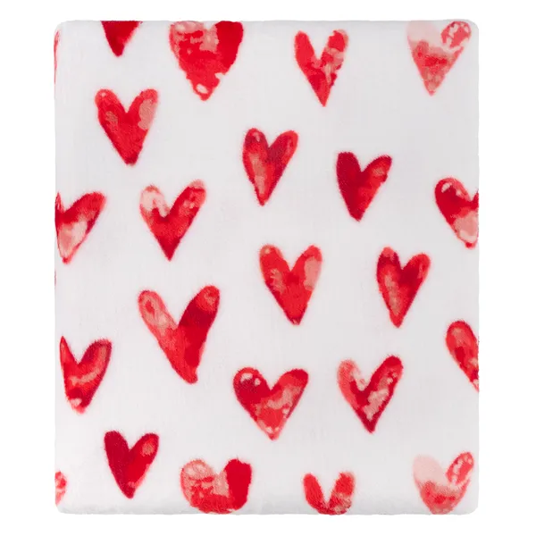 Плед ARDESTO Flannel 160х200см, 100% полиэстер, сердечка цена в Украине