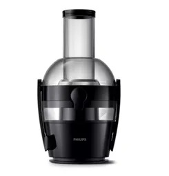 Соковыжималка Philips Viva Collection центробежная 800Вт, чаша-2л, жмых-1.2л, желоб на целое яблоко, пластик, черный фото