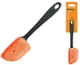 Лопатка кухонна Fiskars Essential, 27см, пластик, силікон, чорний