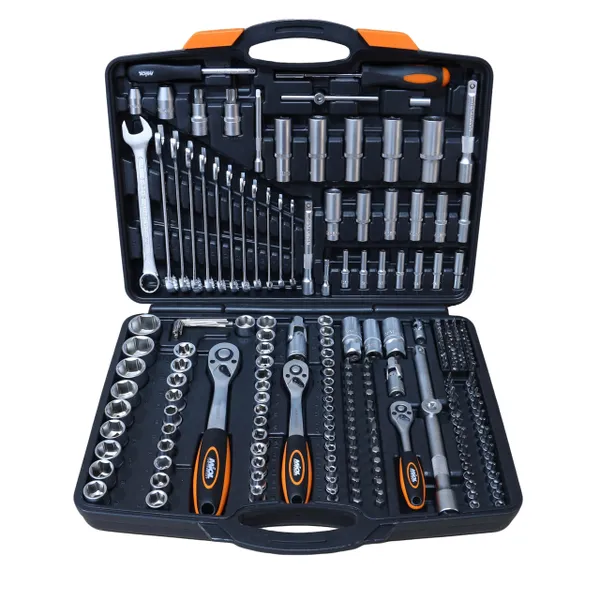 Набор инструментов 219 ед. (1/2", 1/4", 3/8") MIOL 58-030