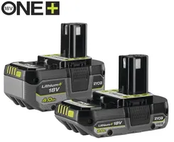 Набор аккумуляторов Ryobi ONE+ RB18242X 18В 1х2А·ч 1х4А·ч фото