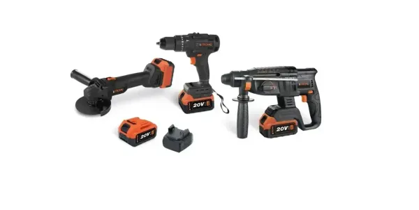 Набір акумуляторних інструментів (перфоратор, болгарка, шуруповерт) Stromo PA210SET відгуки