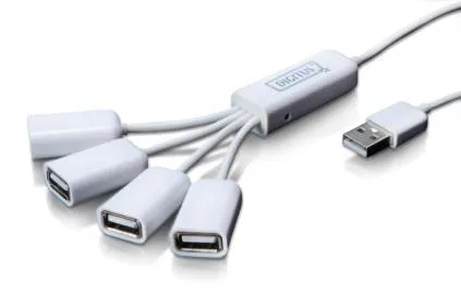 Хаб DIGITUS USB-A > 4хUSB-АF, 100см