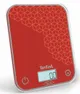 Весы Tefal кухонные Optiss, 5кг, AAAx2 в компл, стекло, красный