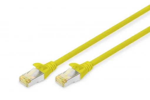 Патч-корд DIGITUS CAT 6a S-FTP, 1м, AWG 26/7, Cu, LSZH, жовтий