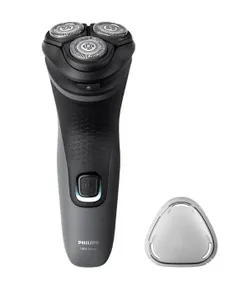 Бритва електр. Philips Series 1000 роторная,  бритв.головок-3, Ni-Mh, сух.+влажн., серый фото