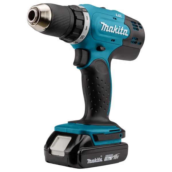 Шурупокрут-дриль акумуляторний Makita DDF453SYX4 18В 2х1.5А·год 42Нм 0-400·0-1300об·хв кейс 1.6кг