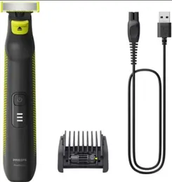 Бритва електр. Philips OneBlade Pro, Li-Ion, сух.+влажн., индикатор заряда, сталь, черный фото