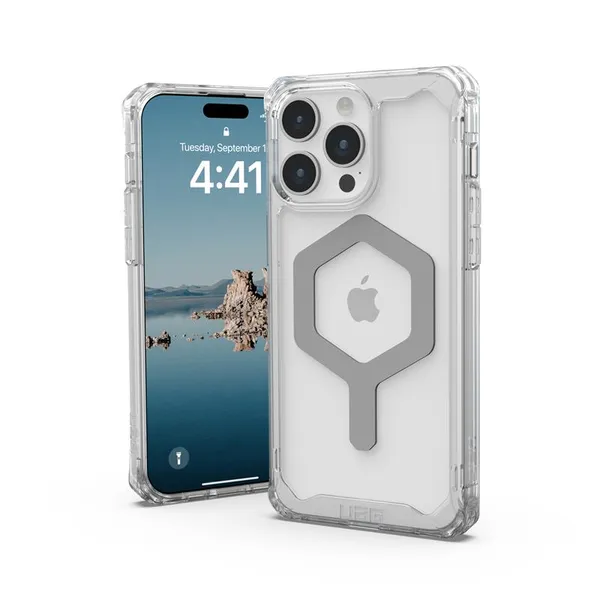 Чохол UAG для iPhone 15 Pro Max, Plyo Magsafe, Ice/Silver