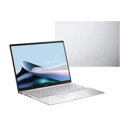 Ноутбук ASUS Zenbook 14 UX3405MA-QD054W 14" FHD OLED, Intel Ultra 7 155H, 16GB, F1TB, UMA, Win11, Сріблястий фото