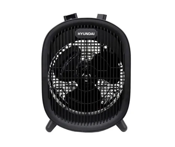 Тепловентилятор HYUNDAI HFH2000FX, 20м2, 2000Вт, мех. упр-ння, спіральний нагрів. елемент, чорний