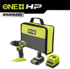 Шуруповерт-дрель аккумуляторный Ryobi ONE+ HP RPD18C1-1C20G 18В 1х2А·ч ЗУ 60Нм 450·1700об·мин 0.95кг сумка фото