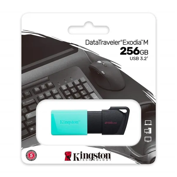 Накопичувач Kingston  256GB USB 3.2 Type-A Gen1 DT Exodia M