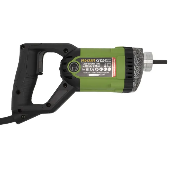 Вибратор строительный глубинный для бетона 1.5 м, 1200 Вт Procraft CV1200 купить в Украине