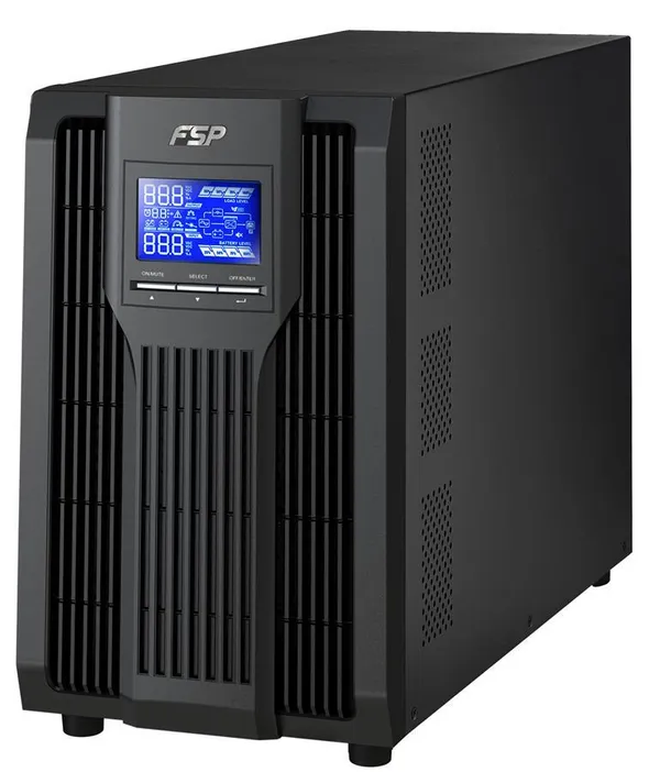 Джерело безперебійного живлення FSP Champ 3K, 3000VA/2700W, LCD, USB, 4xSchuko