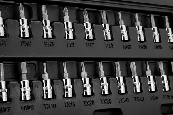 Набор инструментов Neo Tools, набор торцевых головок, 46 шт, 1/4", CrV, кейс фото №3
