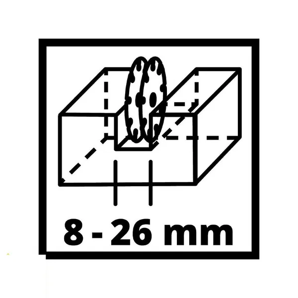Штроборез Einhell TC-MA 1300, диск 125мм, 1320Вт, паз 26мм, глубина паза 8-30мм, 9000об/мин, 4.85кг купить онлайн