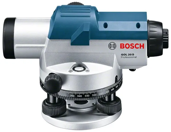 Нивелир оптический Bosch GOL 20D, до 60м, ±3.0мм/30м, зум х20, 1.5кг