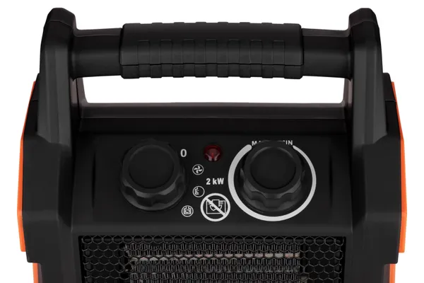 Заказать Тепловая пушка электрическая 2E Portable Ceramic, 2кВт, 20м кв, 139м куб/ч, керамический нагрев. элемент (PTC), черный с доставкой