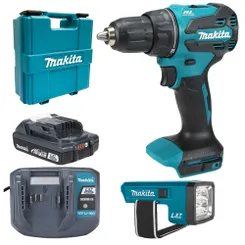 Набір акумуляторного інструмента Makita LXT Basic (дриль-шурупокрут DDF490WV + ліхтар DEBDML186) фото