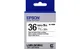 Картридж с лентой Epson LK7WBN принтеров LW-1000P Black/White 36mm/9m