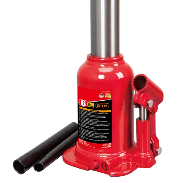 Домкрат гідравл. бутил. 6т (215-485 мм) двохштоковий купить в Украине