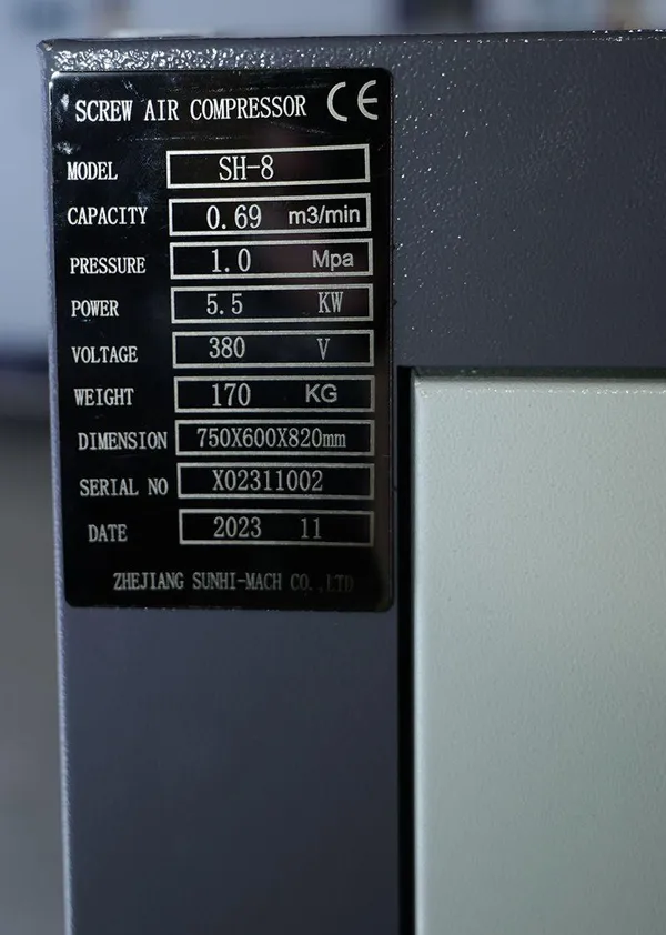 Винтовой компрессор Mast SH-8 Inverter (двигатель на постоянных магнитах) с доставкой