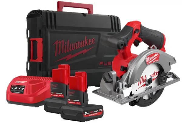 Пила дискова акумуляторна безщіткова M12 FCS442-502X GEN2 MILWAUKEE , (+ заряд.пристрій, 2 акум., HD кейс) ціна в Україні