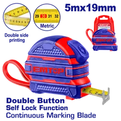 Рулетка EMTOP EMTP2519M 5 м фото