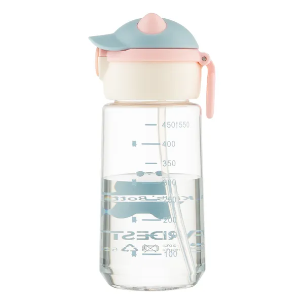 Пляшка для води Ardesto Bear 550мл, пластик, рожевий ціна в Україні