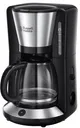 Кофеварка Russell Hobbs капельная  Adventure, 1.25л, молотый, черно-серебристый