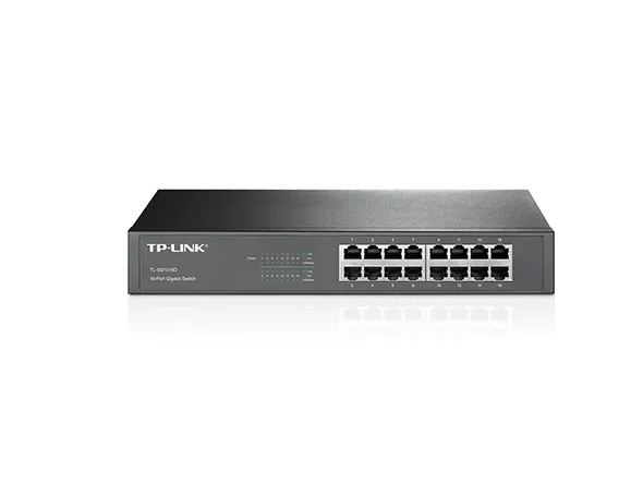 Коммутатор TP-LINK TL-SG1016D 16xGE, Неуправляемый