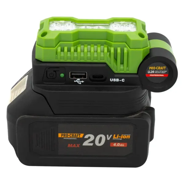 Купить USB-адаптер на аккумулятор Procraft и Makita с фонариком (без АКБ и ЗУ) со скидкой