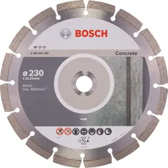 Диск алмазний Bosch Standard for Concrete, 230х22.23мм, по бетону фото