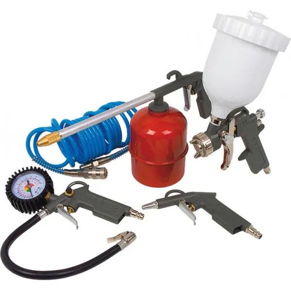 Набор пневмоинструмента 5 ед. MIOL 80-990 для компрессора