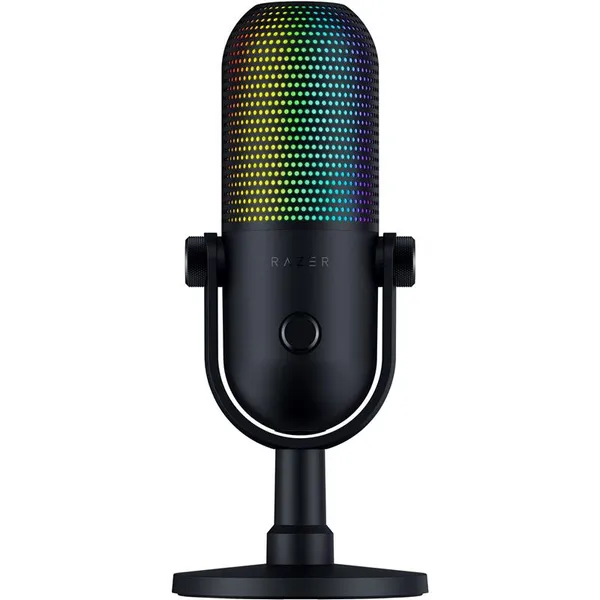 Мікрофон геймінговий Razer Seiren V3 Chroma, Uni, RGB, USB-A, 2м, чорний