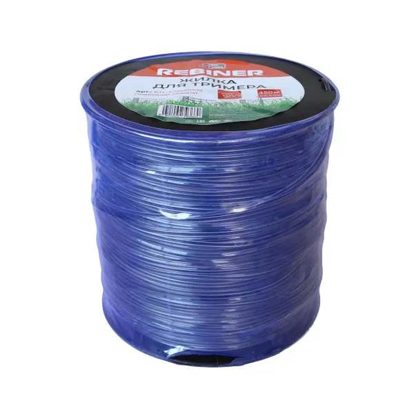 Жилка для мотокоси 2.4 мм 450 м армована квадрат бухта Rebiner RTL-2.4(450AK) ціна в Україні