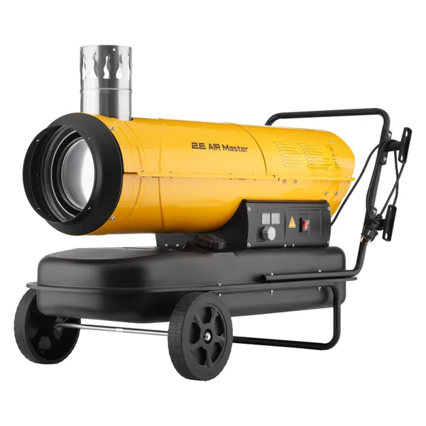 Тепловая пушка дизель/керосин 2E PowerHeat D30i, непрямого нагрева, 30кВт, 400м кв, 780м куб/ч, колеса, IPX4, жёлтый купить в Украине