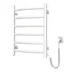 Полотенцесушитель Navin электрический Камелия, 600х480х104мм, кнопка, сталь, белый, правое подключение