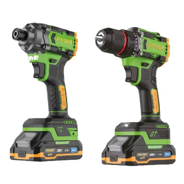 Набор аккумуляторного шуруповерта и винтоверта Procraft PA214SET (2 АКБ)