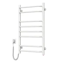 Полотенцесушитель Navin электрический Блюз, 800х480х123мм, кнопка, сталь, белый, левое подключение фото