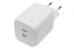 Зарядний пристрій DIGITUS 2хUSB-C, 65W, GaN фото