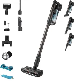 Пылесос Philips беспроводный Aqua Series 7000, влажная уборка, конт пыль -0.6л, автон. раб. до 80мин, LED подсветка, турборежим, черно-голубой фото