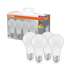 Набор ламп 4шт OSRAM LED E27 8.5Вт 2700К 806Лм A60 фото