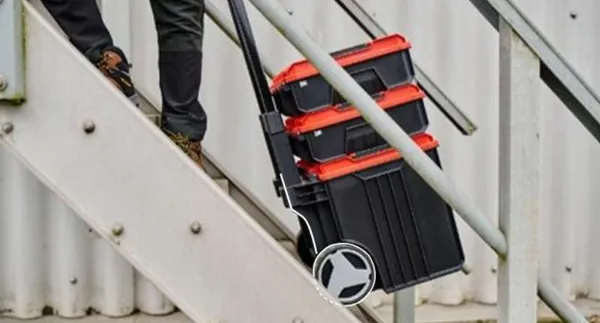 Модульна система для інструменту Einhell E-Case Tower, на коліщатках, 3 ящики модуля, 64.5х48х42.5см в наявності