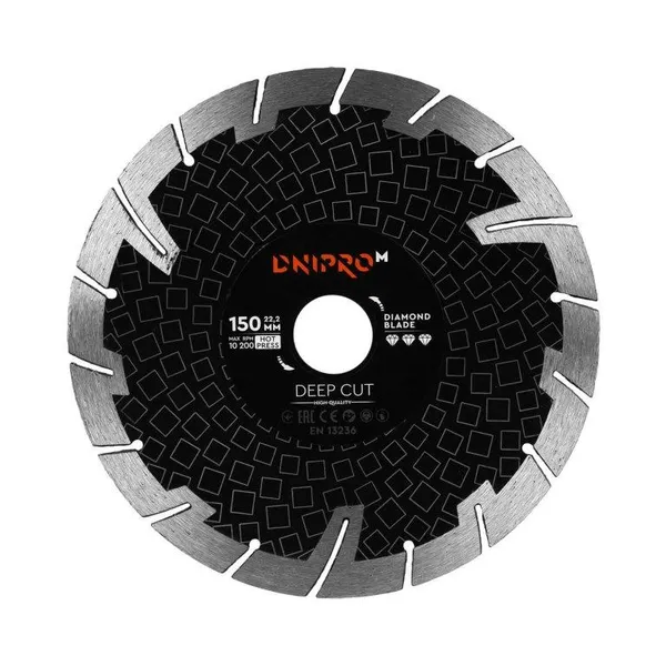 Алмазний диск Dnipro-M 150 22,2 мм Deep Cut фото №1