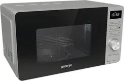 Микроволновая печь Gorenje, 23л, мех. управл., 800Вт, гриль, дисплей, нерж фото