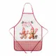 Фартук Ardesto Christmas Gingerbread 60х80см, 100% полиэстер, красный