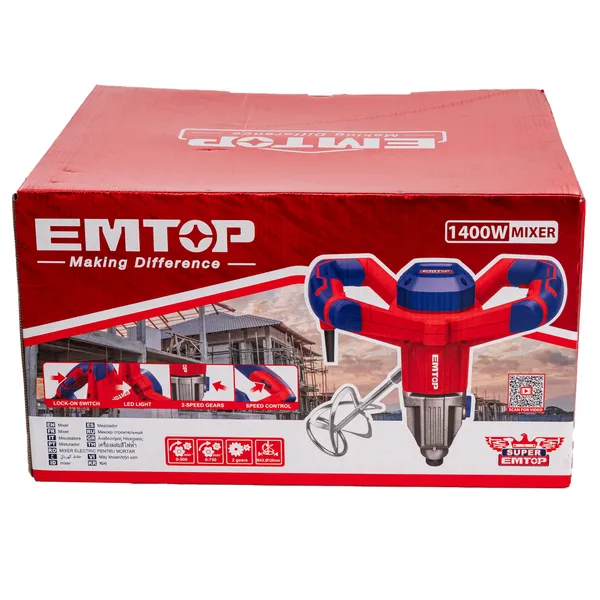 Миксер строительный EMTOP EMXR14001 купить в Украине