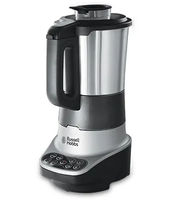 Cуповарка-блендер Russell Hobbs 1200Вт, чаша-1,75л, механическое управл., 8 авто. программ, нержав.сталь, платик, серо-черный